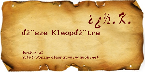 Ősze Kleopátra névjegykártya